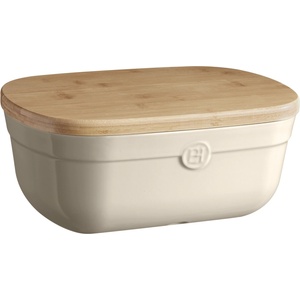 Emile Henry Кутия за хляб с дъска "bread box" - цвят екрю (eh-8750-02)