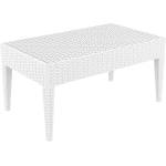 Bogdan Furniture Am Пластмасова маса Маями 92/53/45h бяла