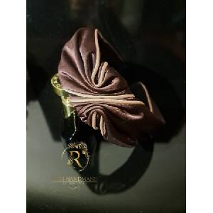 Radi handmade Диадема от сатен мораво виолетова с розов кант (974)