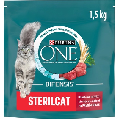 Purina ONE Sterilcat hovädzie 1,5 kg