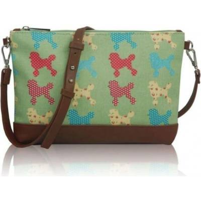 Kabelka Small crossbody Poodle zelená