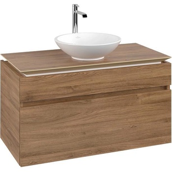 Villeroy & Boch Шкаф Legato, 1000x550x500mm с две чекмеджета, дъб Канзас (B57200RH)