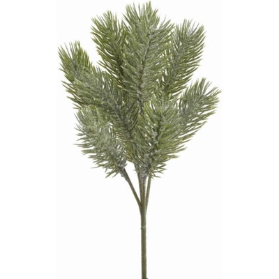 Přízdoba Větvička 26cm smrková s glitry