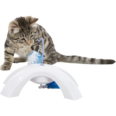 Trixie Feather Twister plastová hračka s pohyblivými peříčky 23 x 15 x 18 cm