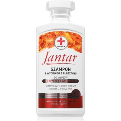 Ideepharm Jantar Medica intenzivní vyživující šampon na suché vlasy 330 ml