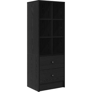 vidaXL Висок шкаф с чекмедже Черния дъб 45, 5 x 34 x 127 см (869363)