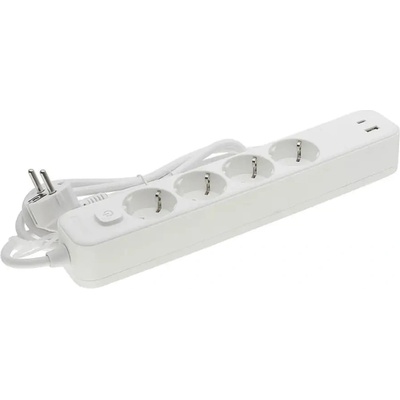VITO РАЗКЛОНИТЕЛ 4 ГНЕЗДА usb a+c 3m БЯЛ С КЛЮЧ vito (6972538041043)