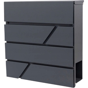 Pepita Модерна водоустойчива поцинкована стоманена пощенска кутия - anthracite (YG15)