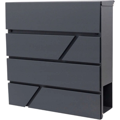 Pepita Модерна водоустойчива поцинкована стоманена пощенска кутия - anthracite (YG15)