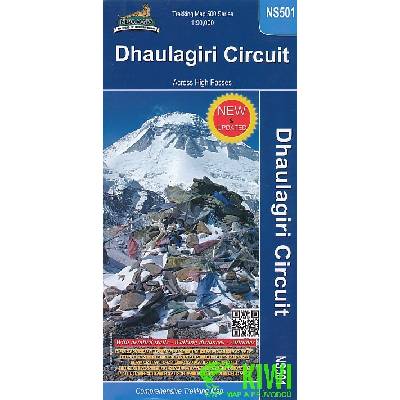 mapa Dhaulagiri Circuit 1:90 t. Nepa Maps
