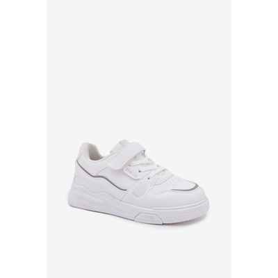 Big Star Shoes detské tenisky na suchý zips biela šedá