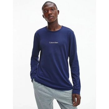 Calvin Klein pánské tričko s dlouhým rukávem L/S CREW NECK modré