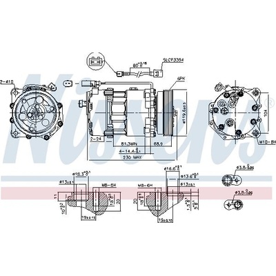 Kompresor klimatizace NISSENS 890761