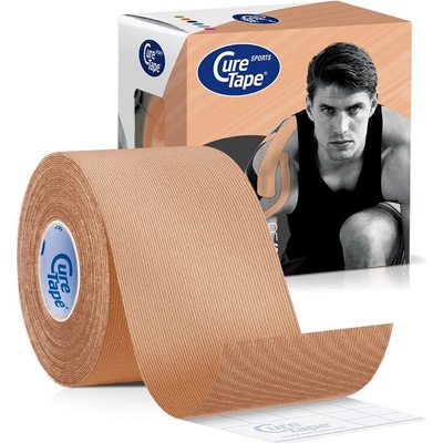 CureTape kineziologický tejp Sports béžová 5 cm x 5 m