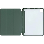 Gigapack Ipad 10.2 (2021) / 10.2 (2020) / 10.2 (2019) gigapack Калъф с вертикална стойка, с ефект на кожа, активен flip, държач за молив, ТЪМНОЗЕЛЕН (gp-132694)