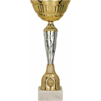 Kovový pohár Zlato-stříbrný 34 cm 14 cm