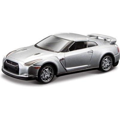 Bburago Nissan GTR R35 strieborná 1:64