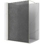 Mexen Kioto Панел за душ Walk-in 90 x 200 см, графит crackle 12 мм, златен - 800-090-101-50-44-X (800-090-101-50-44-X)