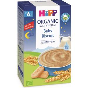 Hipp Био млечна инстантна каша Hipp Лека нощ - Бисквитки, 250 g (2965) - ozone