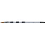 Faber-Castell Графитен молив с гума, B, триъгълен, FABER-CASTELL "Grip 2001" 117201 (117201)