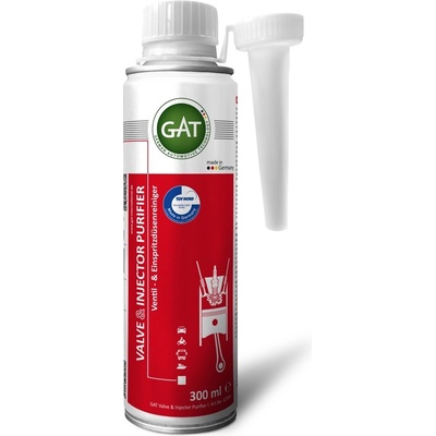 G.A.T. Добавка за почистване на клапани и инжекторни дюзи GAT Valve & Injector Purifier, 300мл (GAT 62004)