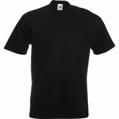 Fruit of the Loom SUPER PREMIUM T pánské bavlněné tričko s krátkým rukávem černá