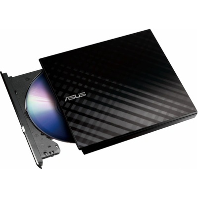 ASUS Външно usb dvd записващо устройство asus sdrw-08d2s-u lite, usb 2.0, черно (90-dq0435-ua221kz)