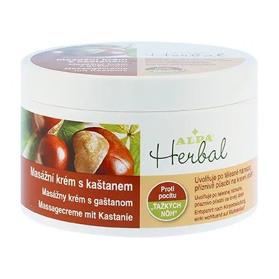 Alpa Herbal масажен крем с кестен 250 мл