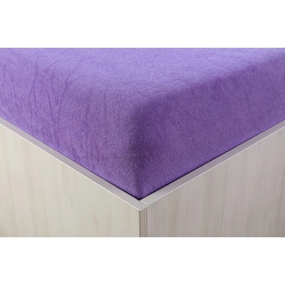 Teptex Prostěradlo froté fialové 90x200