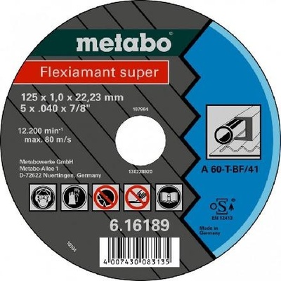 Metabo Řezný kotouč 125 x 22,23 mm 616189000