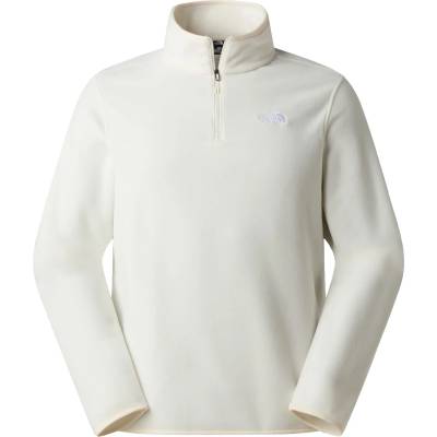 The North Face Мъжки поларен пуловер The North Face Glacier Fleece 1/4 Zip Jacket Fleece jumper - White Dune (005-6364-1012)