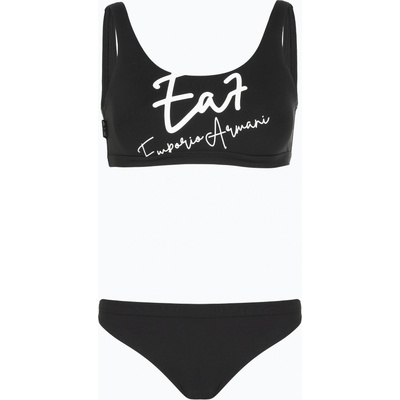 Giorgio Armani Дамски бански костюм от две части EA7 Emporio Armani Maxi Logo Bikini Top black