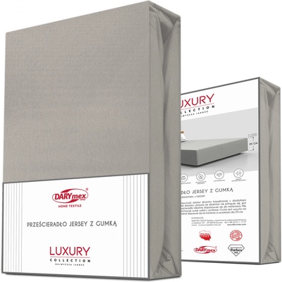 Darymex elastické jersey prostěradlo šeé 90X200x30