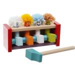Cubika Дървена играчка с чукче, Cubika - Удари и подскочи, Клоуни (13746)