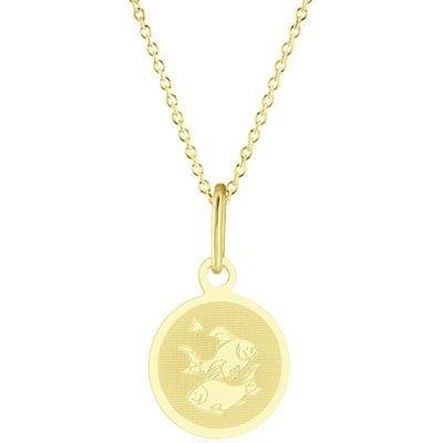 Gemmax Zlatý řetízek se znamením ryby GUSYN-35801-36261