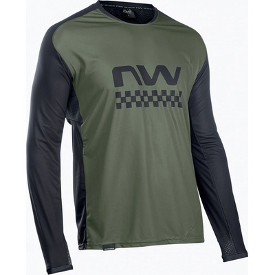 Northwave Edge LS 47 pánsky zelená/čierna