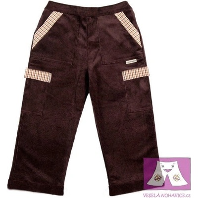 Veselá nohavice Hnědé manžestráky