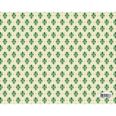 Darčekový baliaci papier florentia 70 x 100 cm - zelený vzor