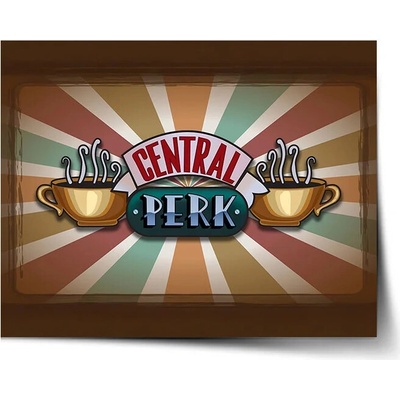 Sablio Plagát Seriál Priatelia CENTRAL PERK Abstrakcia - 90x60 cm