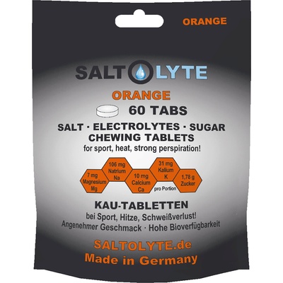 SALTOLYTE 60 дъвчащи таблетки със сол и електролити - Orange