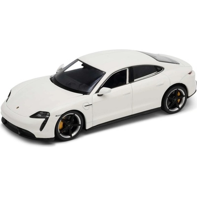 Welly Porsche Taycan Turbo S metalíza modrá 1:24