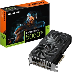 GIGABYTE GeForce RTX 5060 Ti WINDFORCE 16GB GDDR7 128bit (GV-N506TWF2-16GD) Видео карти