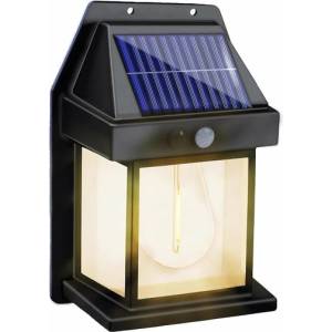  Соларна Led лампа за стена, Сензори за светлина и движение, 1W, Батерия 1800mAh - Atron LL-888 (LL-888)