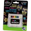 Kideá Ceruzky na tvár 8 kusov - 2 svietiace v tme