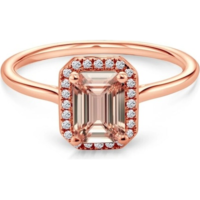 Savicki Prsten růžové zlato morganit diamanty SAVR62904 R M MR