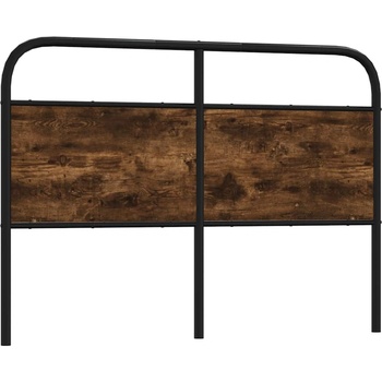 vidaXL Горна табла, опушен дъб, 120 см, стомана и инженерно дърво (4100240)