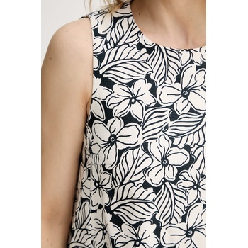 Max Mara разкроена рокля памучна жълта (2615221122600)