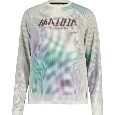 Maloja Дамска фланелка с дълъг ръкав за колоездене Maloja Women's FurculaM. Cycling jersey - Shaded White Bloom - размер XL (156-3043-0215)