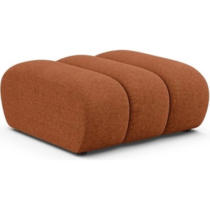 Micadoni Шенилова табуретка в тухлен цвят Lupine - Micadoni (MIC_POUF_214_F1_LUPINE3)