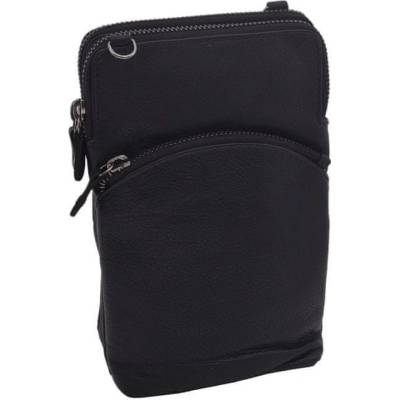 Mercucio dámská kožená crossbody kabelka černá 2511538